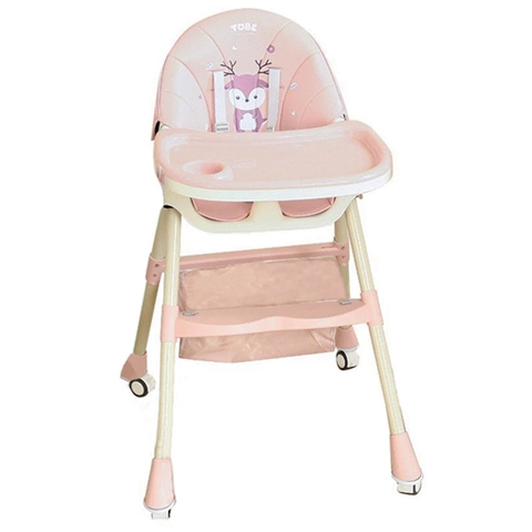Ghế ăn dặm đa năng ngả lưng Ricard Pro Tobé MS 3128 - Hồng
