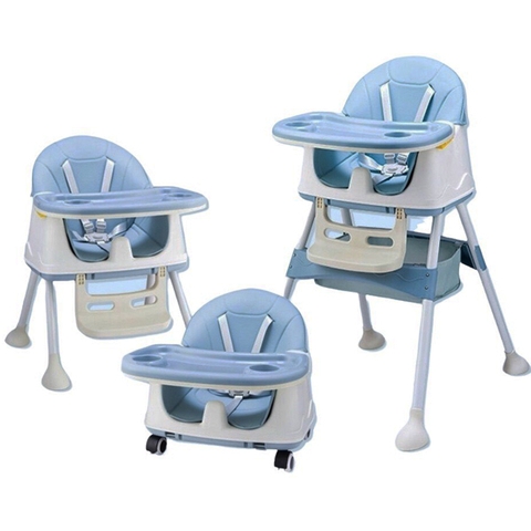 Ghế ăn dặm Umoo đa năng UM-0492 màu xanh dương