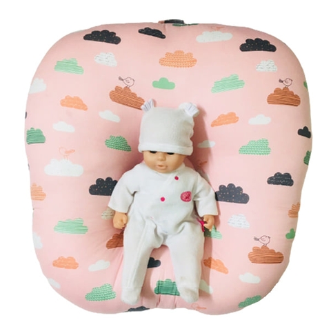 Gối chống trào ngược MonMon - Hồng đám mây