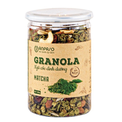Ngũ cốc dinh dưỡng Granola trà xanh 300g