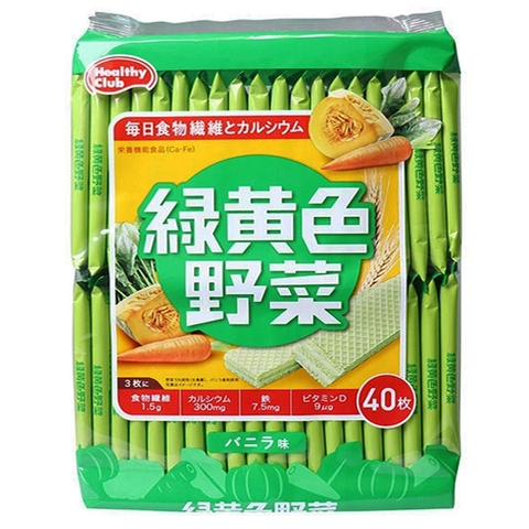 Bánh xốp Healthy Club bổ sung chất xơ, canxi, sắt, vitmin D vị rau củ 1Y+