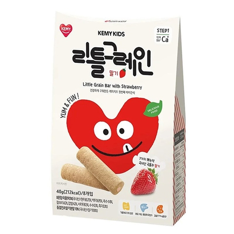 Bánh ăn dặm ngũ cốc Kemy Kids vị dâu