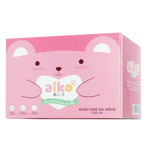 Khăn khô đa năng Aiko (hộp 340g)