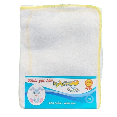 Set 2 khăn tắm 3 lớp Kachoo Baby 70x80cm (giao màu ngẫu nhiên)