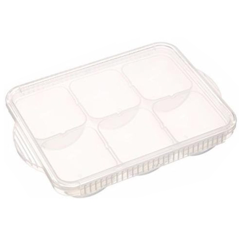 Khay trữ đồ ăn dặm Skater có nắp 6 ngăn x 50ml