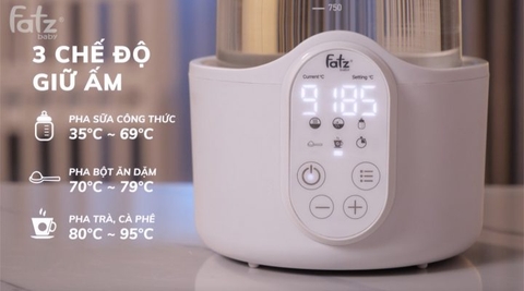 Máy đun và hâm nước pha sữa điện tử Fatzbaby Quick 8 FB3525TN