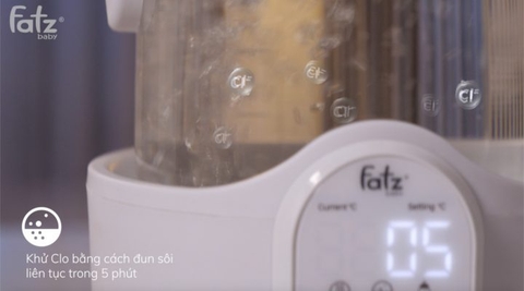 Máy đun và hâm nước pha sữa điện tử Fatzbaby Quick 8 FB3525TN