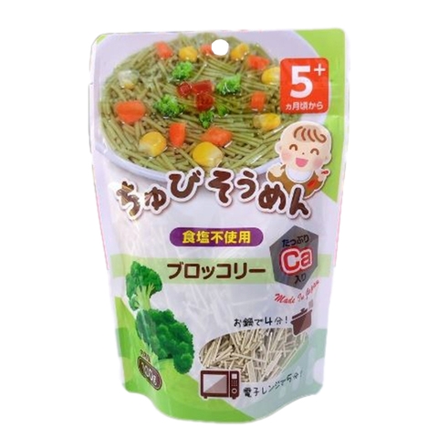 Mì somen Chubi bổ sung canxi vị bông cải xanh 5M+ 100g