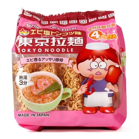 Mì Tokyo Noodle vị tôm cho bé từ 1 tuổi 30g x 4 vắt