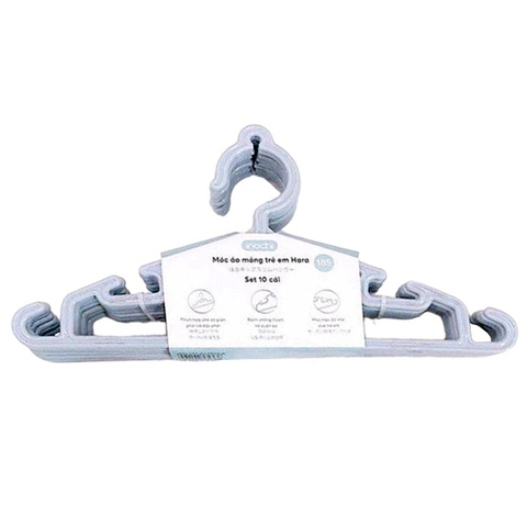 Móc treo quần áo trẻ em Hara 185 (set 10 cái)