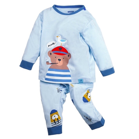 Bộ QA cài vai dài tay Bamboo Mompa 80MP301 12-18M - Xanh