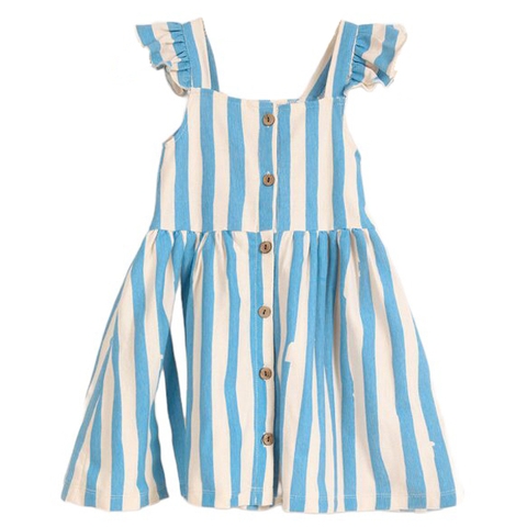 Váy cotton bé gái Mompa 100MP617 3Y - Xanh