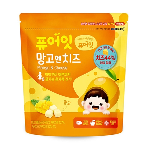 Phô mai sấy lạnh Naebro vị xoài cho bé từ 7 tháng tuổi 16g