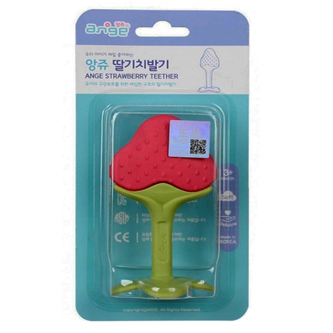 Gặm nướu Ange AG053 hình dâu cho bé từ 3 tháng tuổi