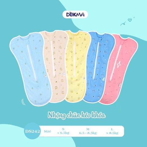 Nhộng chũn Dokma DS242 size S cho bé dưới 6.5kg (giao màu ngẫu nhiên)