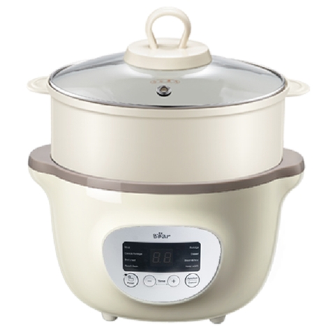Nồi nấu chậm Bear SUBE002 1.6l kèm lồng hấp