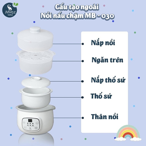 Nồi nấu chậm Moaz BéBé MB-030