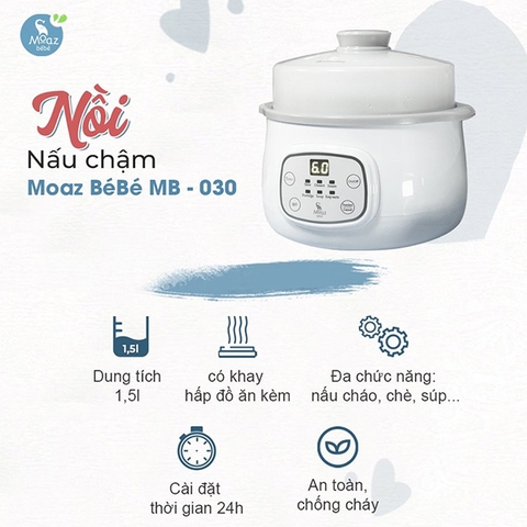Nồi nấu chậm Moaz BéBé MB-030