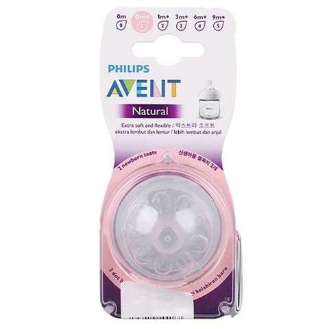 Núm ty thay thế bình sữa Philip Avent (SCF651/23 0-1M)