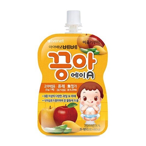 Nước ép hoa quả Ivenet táo, lê, cà rốt và xoài 80ml