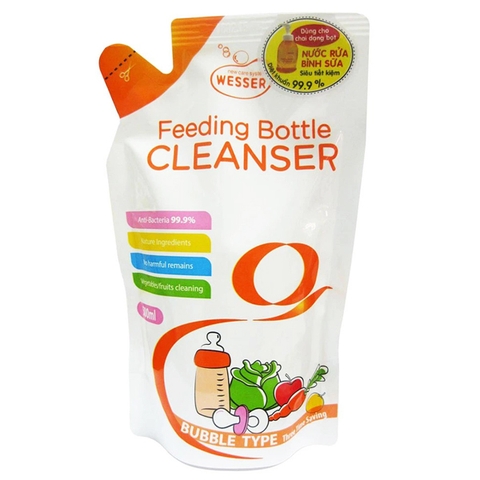 Nước rửa bình sữa Wesser dạng túi 500ml