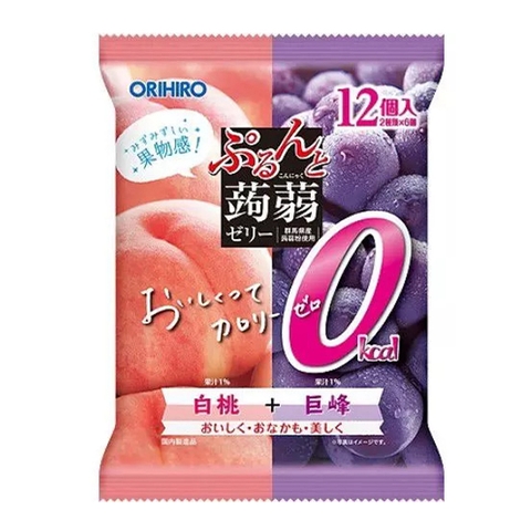 Thạch Orihiro vị đào và nho cho bé từ 1 tuổi 240g