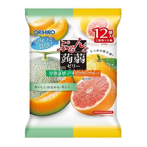 Thạch Orihiro vị dưa lưới và bưởi cho bé từ 1 tuổi 240g