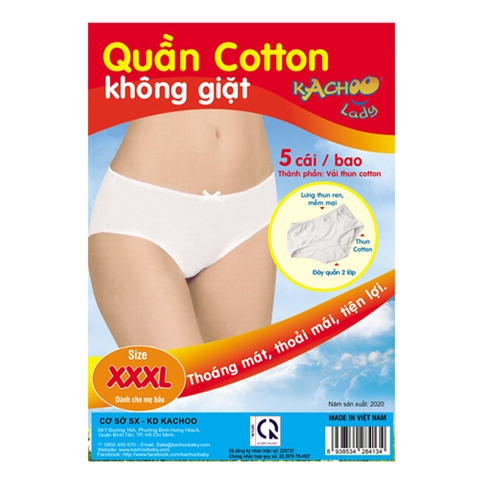Quần lót giấy Kachoobaby size XXXL (Bịch 5 cái)