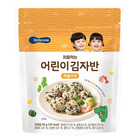 Rong biển rắc cơm Bebecook vị hải sản 12M+ 25g