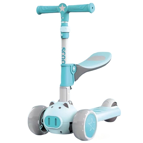 Xe scooter Umoo 2 trong 1 - Xanh