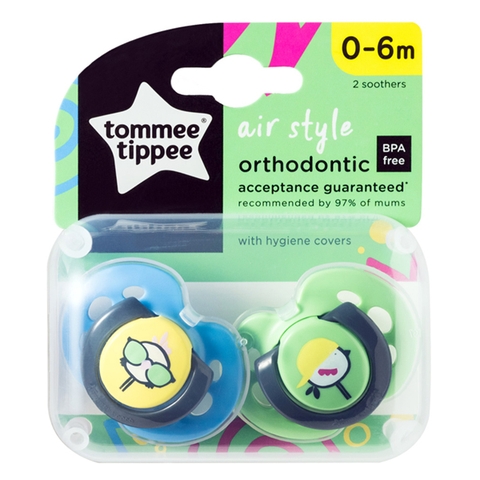 Set 2 ty ngậm thoáng khí Tommee Tippee Air 0-6 tháng