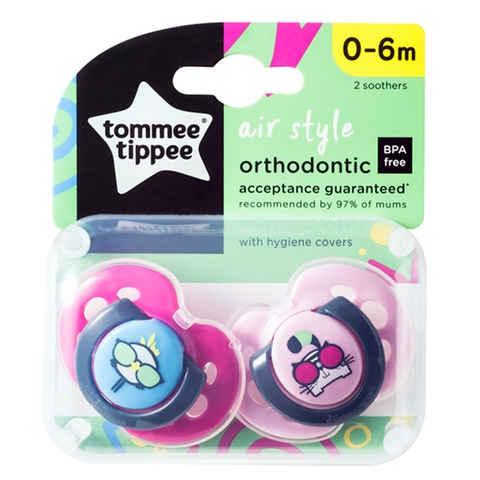Set 2 ty ngậm thoáng khí Tommee Tippee Air 0-6 tháng