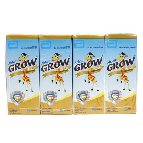 Sữa Abbott Grow Gold pha sẵn hương vani 180ml (lốc 4 hộp)