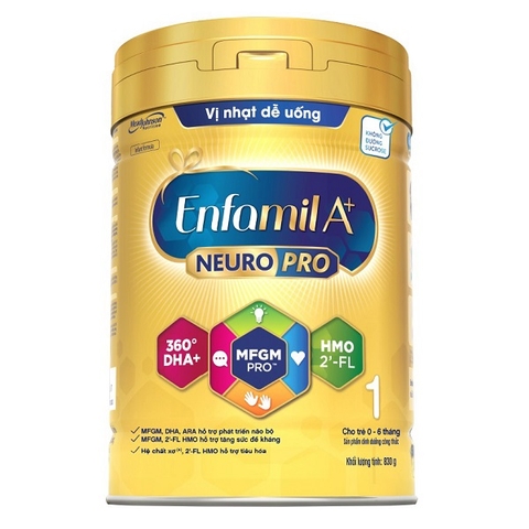 Sữa Enfamil A+ NeuroPro số 1 0-6 tháng 830g