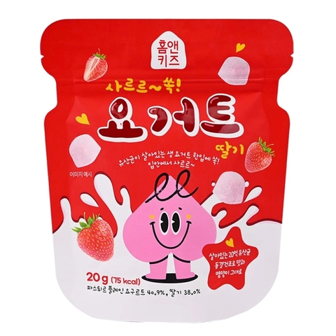 Sữa chua khô sấy lạnh Homecook vị dâu tây 8M+ 20g