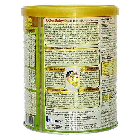 Sữa ColosBaby Gold 0+ 0-12 tháng 800g