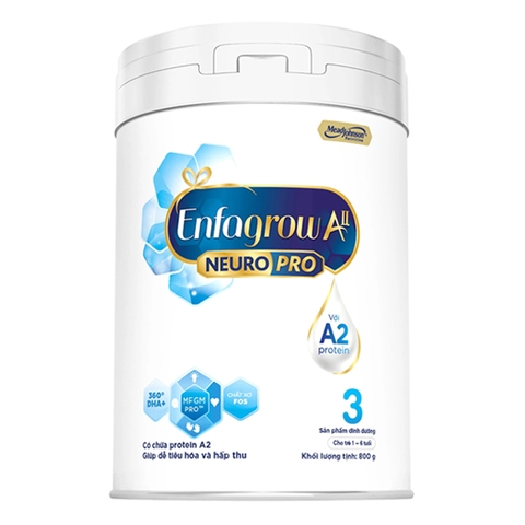 Sữa Enfagrow A2 NeuroPro 3 800g (1-6 tuổi)