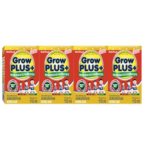 Sữa pha sẵn GrowPlus+ 110ml (hộp 4 lốc)
