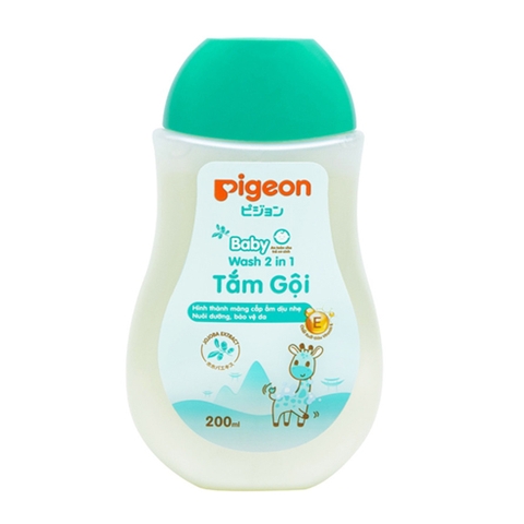 Sữa tắm gội Pigeon hương Jojoba 200ml (màu xanh)