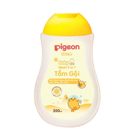 Sữa tắm gội Pigeon hoa hướng dương 200ml (màu vàng)