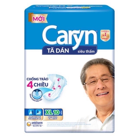 Tã dán Caryn size X-L 10 miếng