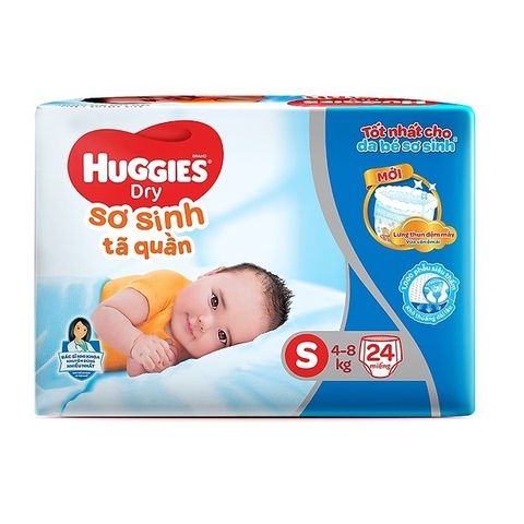 Bỉm - Tã quần Huggies size S 24 miếng (4-8kg) - (giao bao bì ngẫu nhiên)