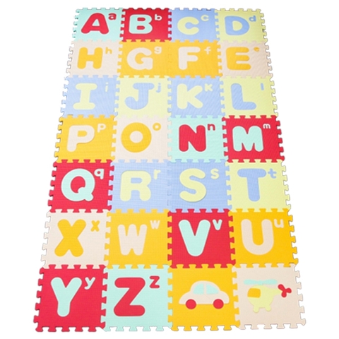 Thảm xốp ghép Toys House HK002 mẫu chữ cái tiếng Anh 28 tấm