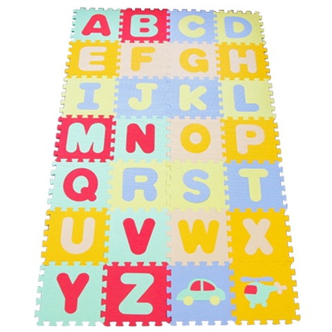 Thảm xốp ghép Toys House HK001 mẫu chữ cái tiếng Anh 28 tấm