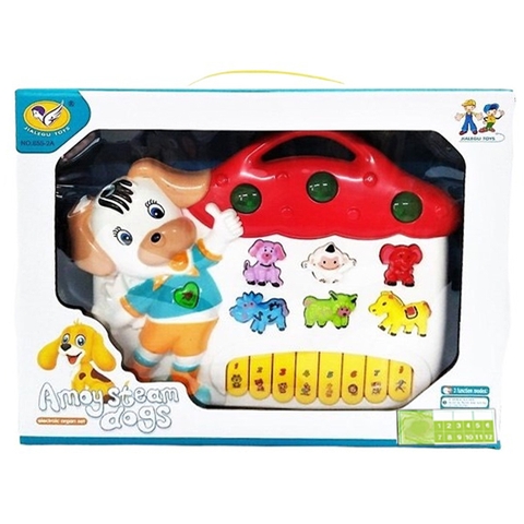 Hộp đàn thú pin chó Amoy Steam Dogs 8552A