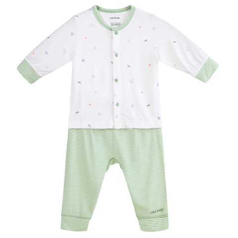 Bộ Uala cài giữa BamBoo 2032 6-9M - Xanh lá