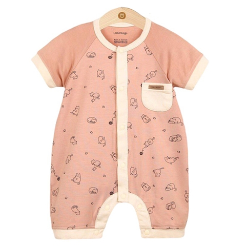 Body cộc Uala Bamboo 2075 3-6M - Hồng