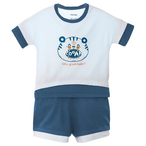 Đồ bộ Uala Petit in hình 2247 18-24M - Xanh
