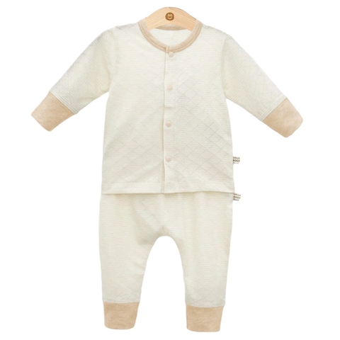 Bộ UalaRogo 6-9M cài giữa Organic 3975 - Vàng