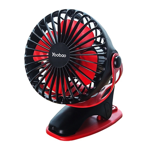 Quạt tích điện Yoobao 6400mAh màu đỏ